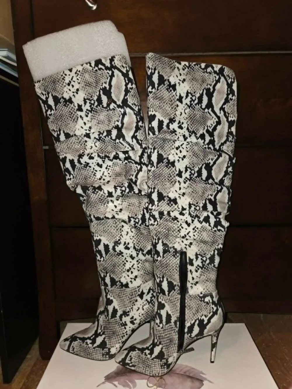 Jessica Simpson Louxie Boots – Black/White – Women's US 8M – NEW in Box
